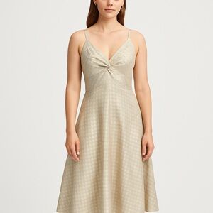 Armani Collezioni Metallic Dress